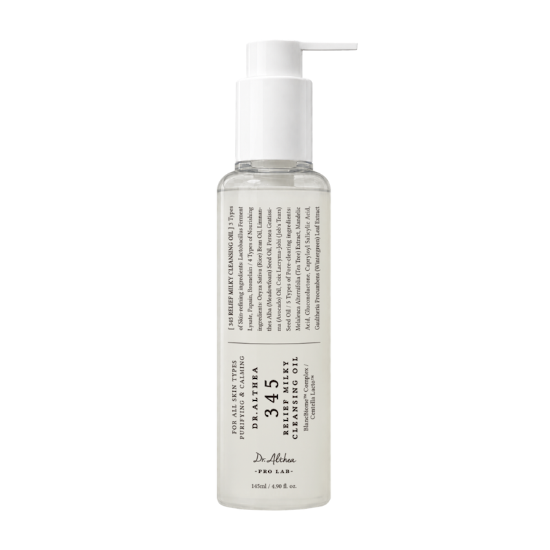 روغن پاک‌کننده شیری و تسکین‌دهنده ۳۴۵ دکتر آلتیا  Dr. Althea 345 Relief Milky Cleansing Oil 145ml