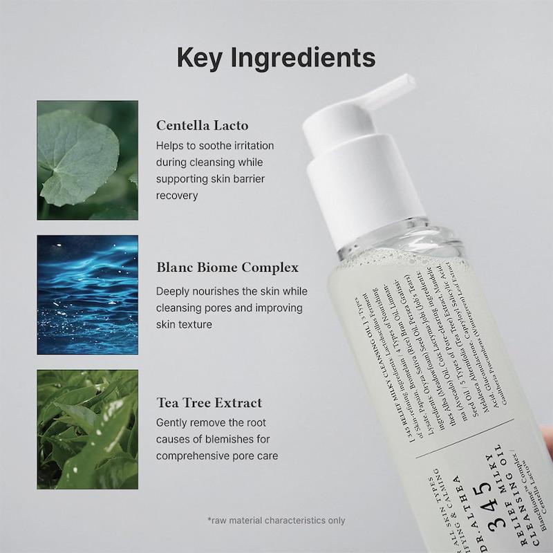 روغن پاک‌کننده شیری و تسکین‌دهنده ۳۴۵ دکتر آلتیا  Dr. Althea 345 Relief Milky Cleansing Oil 145ml
