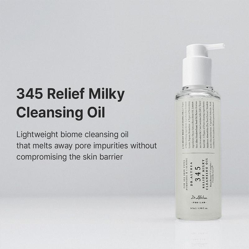 روغن پاک‌کننده شیری و تسکین‌دهنده ۳۴۵ دکتر آلتیا  Dr. Althea 345 Relief Milky Cleansing Oil 145ml