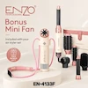 سشوار پروفشنال + فن مینی انزو رنگ سفید صورتی enzo en-4133f