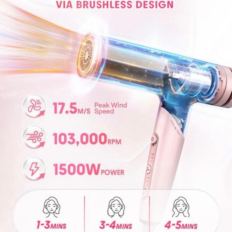 سشوار پرسرعت تاشو شیگلم (SHEGLAM HAIR) مدل 2-in-1 High-Speed Hair Drye