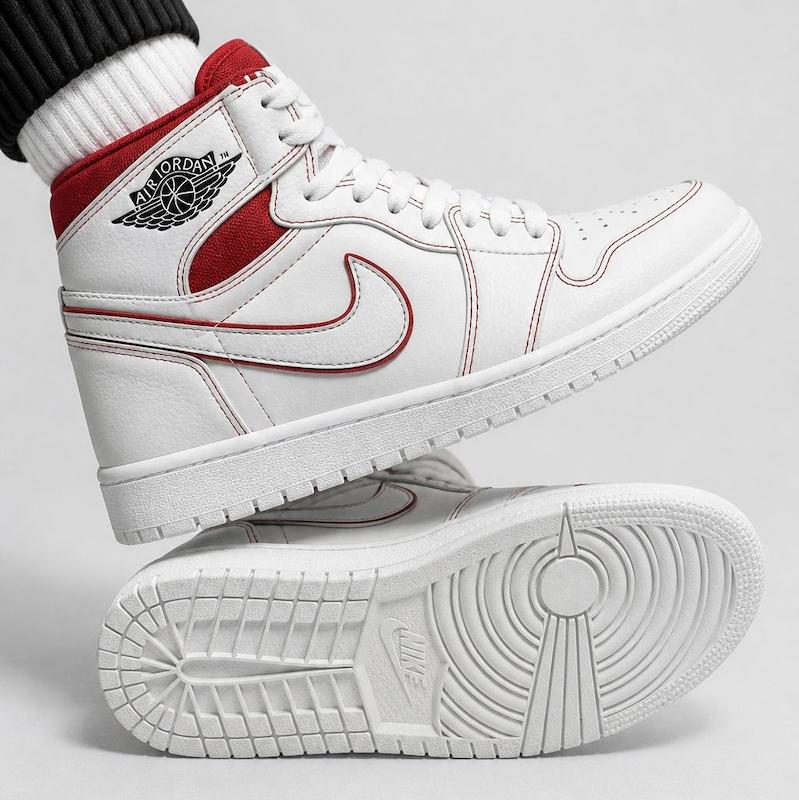 نایک جردن ساقدار NIKE JORDAN HIGH سفید قرمز