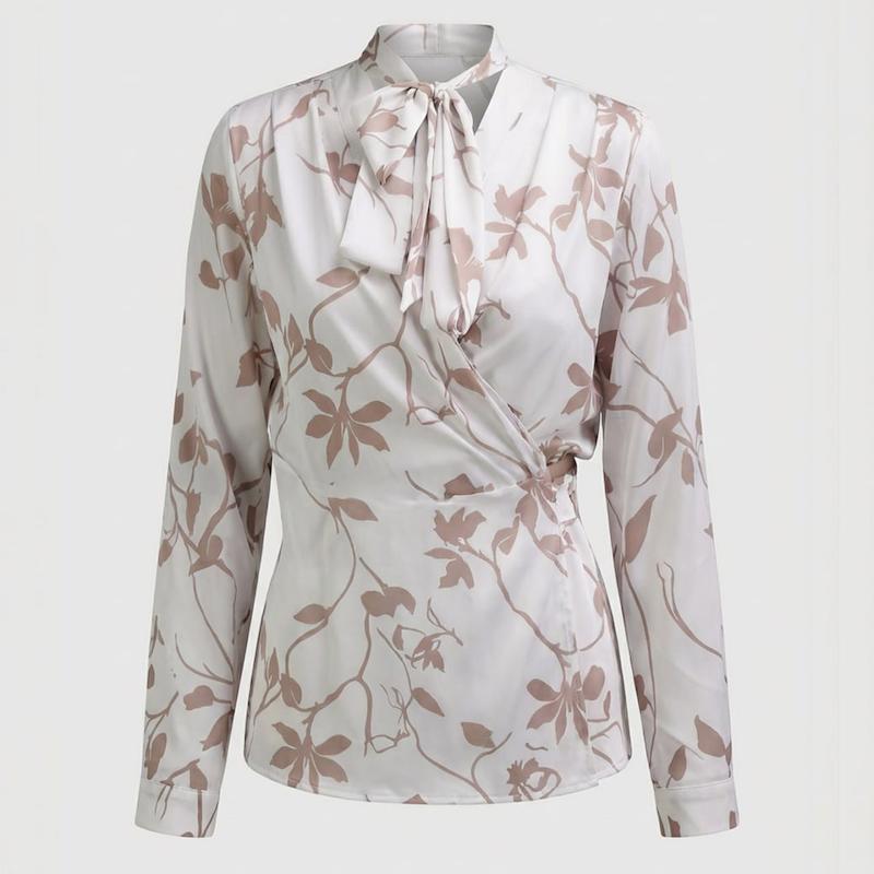 شومیز چپ و راست یقه گره کراواتی