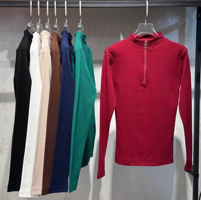 بلوز نیم زیپ