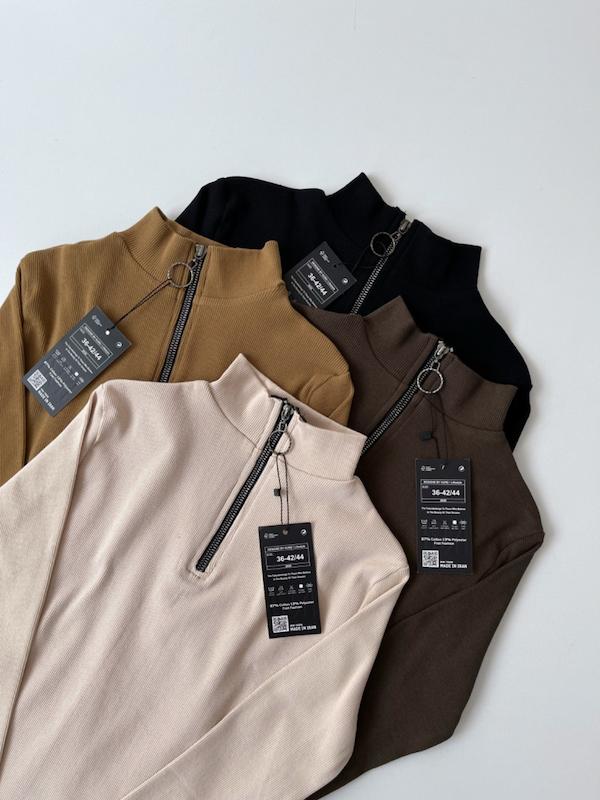 بلوز نیم زیپ