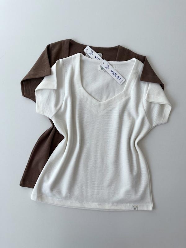 تیشرت یقه هفت بسکوییتی