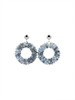 گوشواره بدل کریستالی حلقه‌ای (وارداتی)
