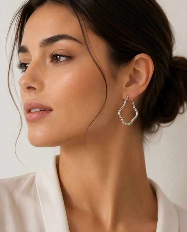 گوشواره حلقه‌ای دفرمه (وارداتی)
