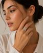 انگشتر نقره‌ای ضربدری کراس (وارداتی)