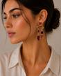 گوشواره آویز هندسی ملکه کهربا (وارداتی)