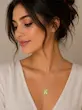 گردنبند بدل نگین‌دار (وارداتی)