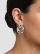 گوشواره استیل طرح حلقه‌ای ضخیم 