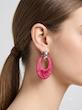 گوشواره بدل طرح بوهو استیل نقره‌ای