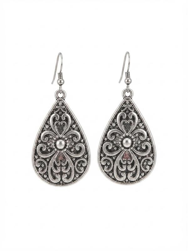 گوشواره بدل طرح کلاسیک استیل