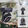پنکه شارژی کمپینگ مدل F6 با چراغ LED و کنترل از راه دور
