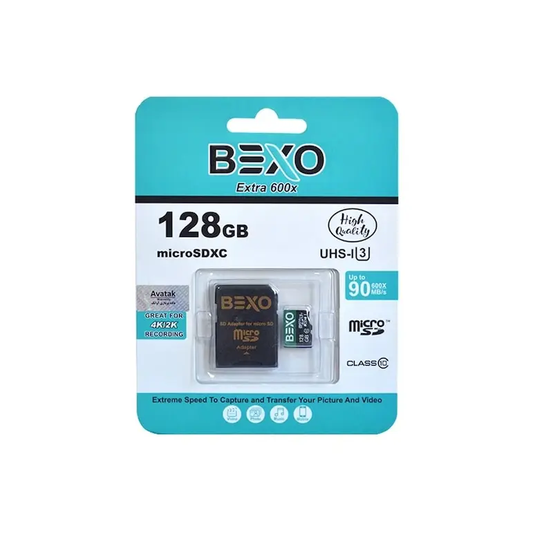 کارت حافظه 128 گیگ BEXO UHS-I U3