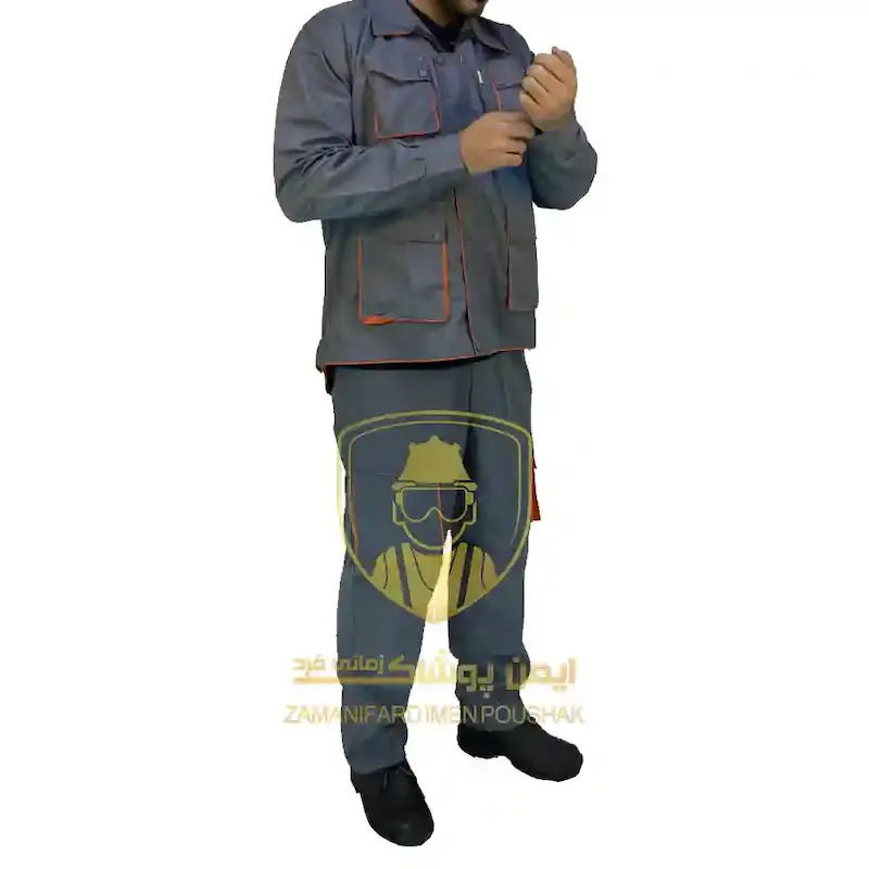 لباس کار کاپشن شلوار مدل بوفالو رنگ طوسی