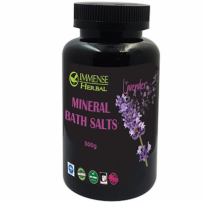 نمک حمام ایمنس هربال مدل Sentiment Lavender وزن 500 گرم - 6264484400068