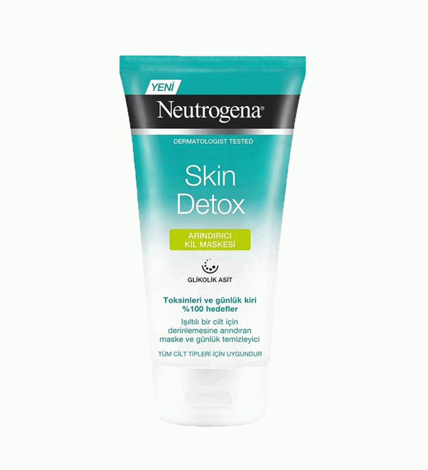 ماسک و پاک کننده جوانساز پوست مدل Skin Detox حاوی خاک رس حجم 150 میل نوتروژینا Neutrogena 