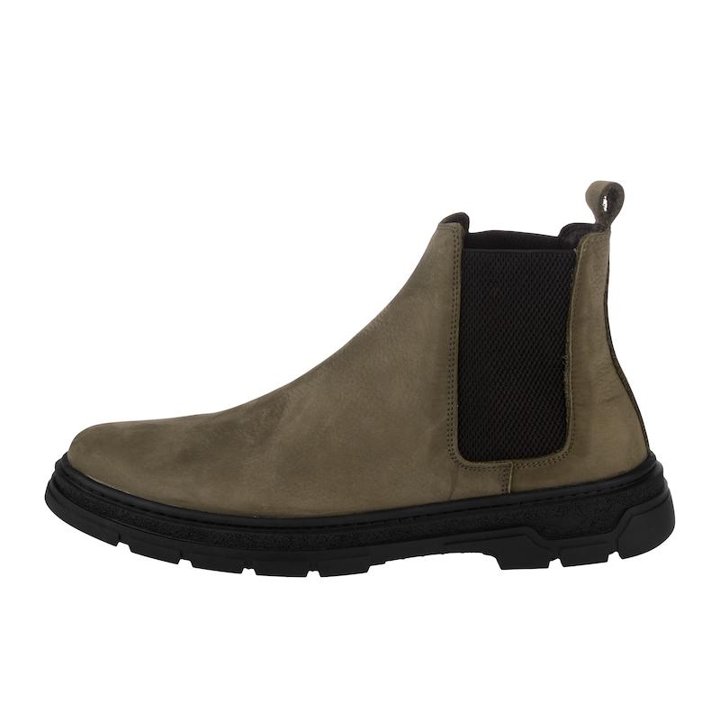 بوت چلسی مردانه - نبوک طبیعی زیتونی
