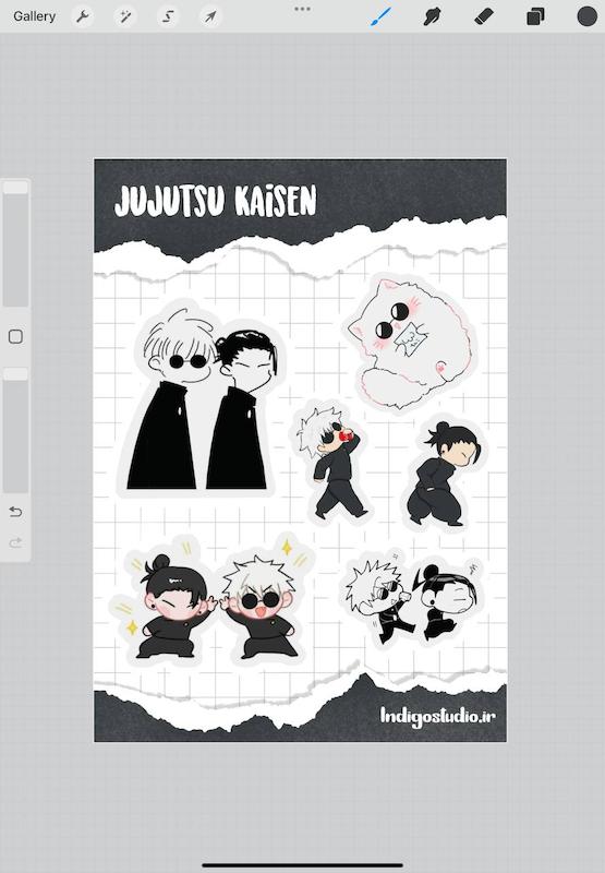 استیکر Jujutsu kaisen