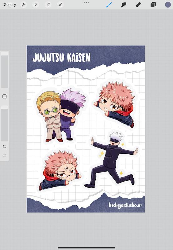 استیکر Jujutsu kaisen
