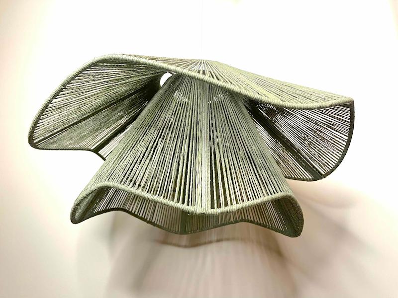 لوستر رافیا مدل لاله سبز رنگ