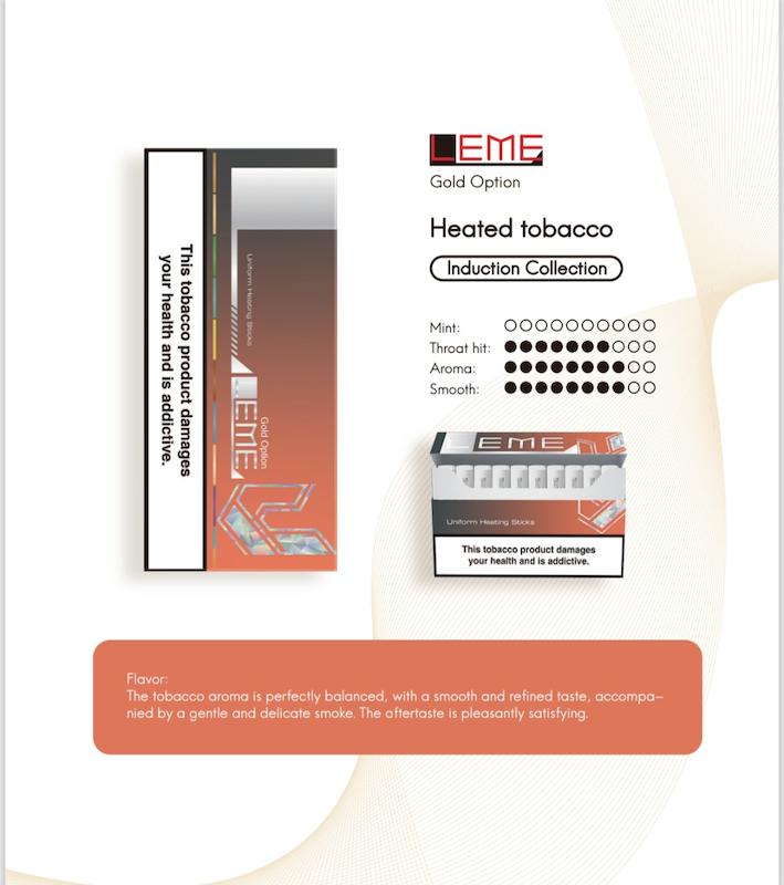 خرید سیگار لمه گلد Leme Gold Option طعم طلایی مخصوص IQOS Iluma