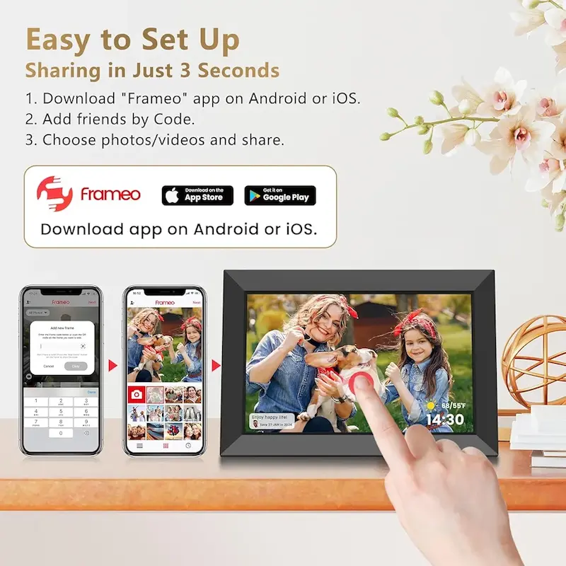 قاب عکس دیجیتال frameo HD wifi 10.1
