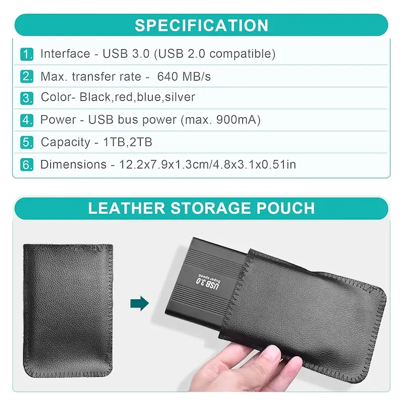 هارد اکسترنال ۲ ترابایت USB3