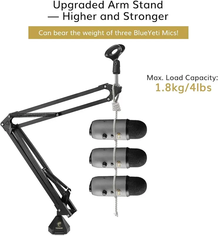 پایه میکروفون بوم تعلیق قابل تنظیم  TONOR T20 Studio Boom Arm
