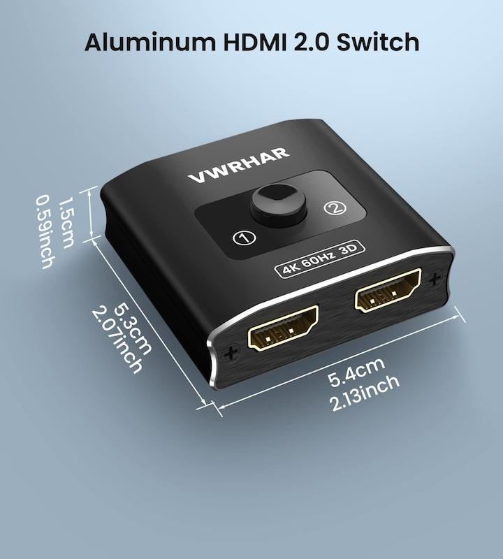 سویچ اسپلیتر HDMI با کیفیت 4k و فرکانس ۶۰ هرتز
