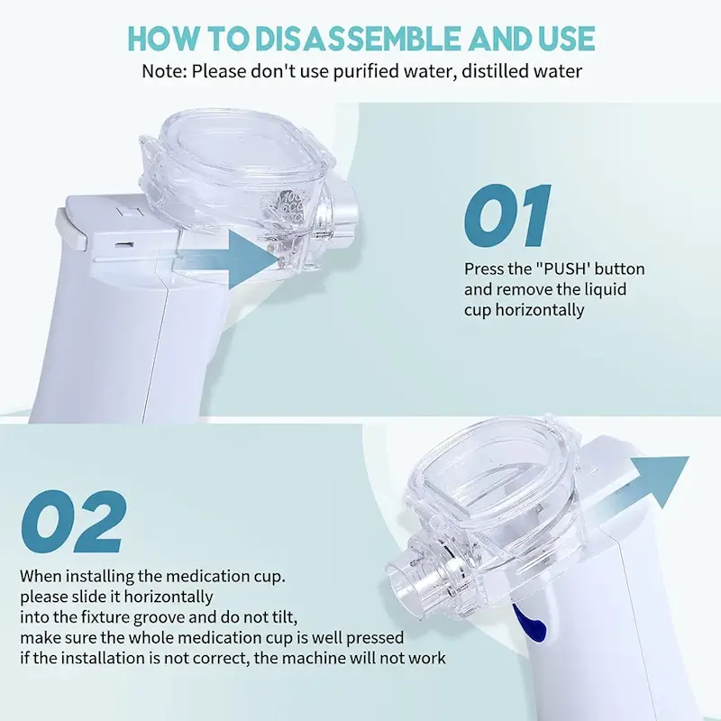 نبولایزر مش شارژی سفارش اروپا MESH NEBULIZER