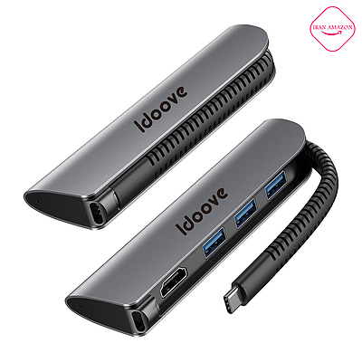 هاب یو اس بی usb hub تایپ سی Idoove