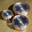 ظرف دربدار مسی طرح مرجان