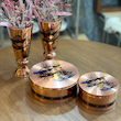 ظرف دربدار مسی طرح سوگلی