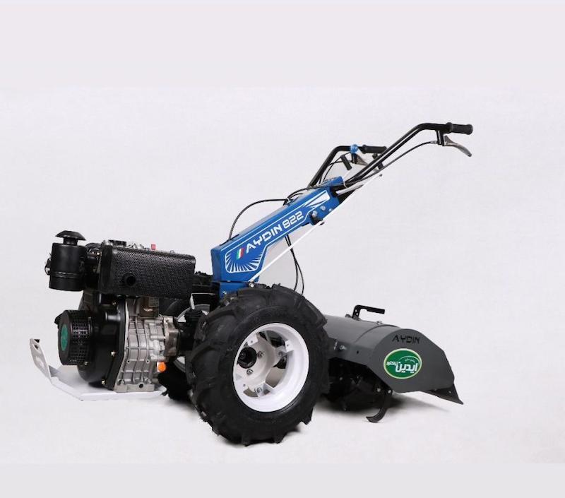 تراکتور دو چرخ آیدین ۸۲۲ دیزلی ۷ اسب با هد روتیواتور