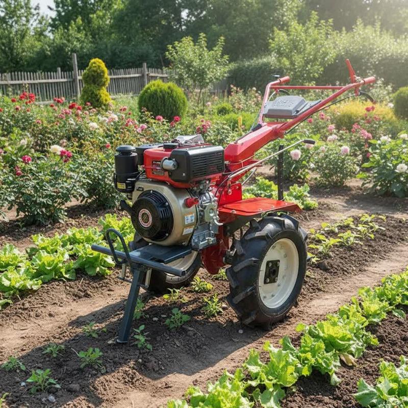 تیلر کولتیواتور 7.5 اسب کاما کاما هندلی با لاستیک 400-8