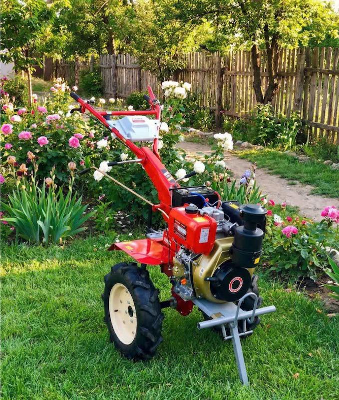 تیلر کولتیواتور ۱۲ اسب دیزل کاما کاما استارتی با لاستیک ۵۰۰-۱۲