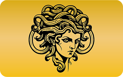 کارت بانکی فلزی طرح Medusa