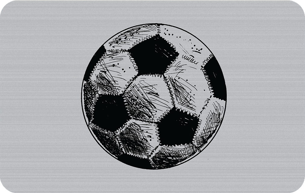 کارت بانکی فلزی طرح توپ فوتبال - Soccer Ball