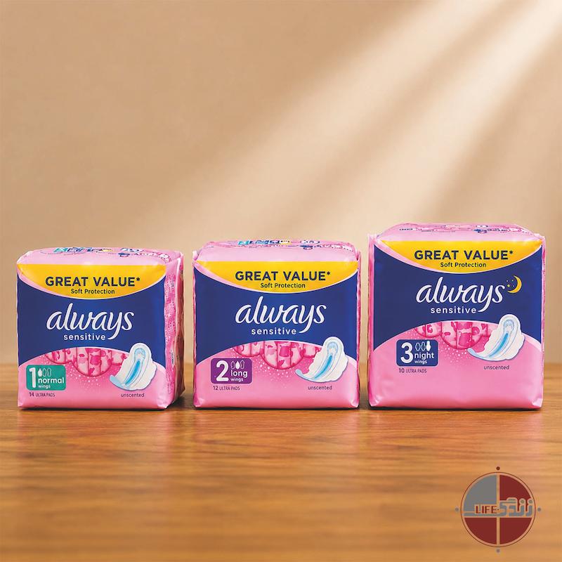 نوار بهداشتی حساس always