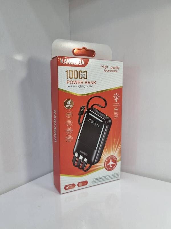 پاوربانک ۱۰ هزار میلی آمپر برند KAKUSIGA مدل KSC-1095