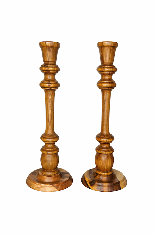 شمعدان چوبی