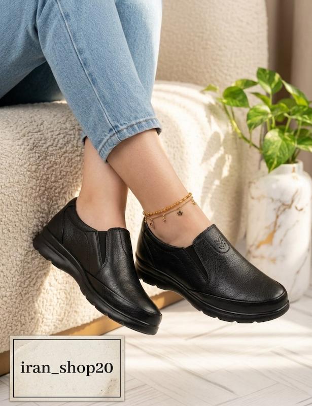 کفش چرمی طبی و راحت -کد 866