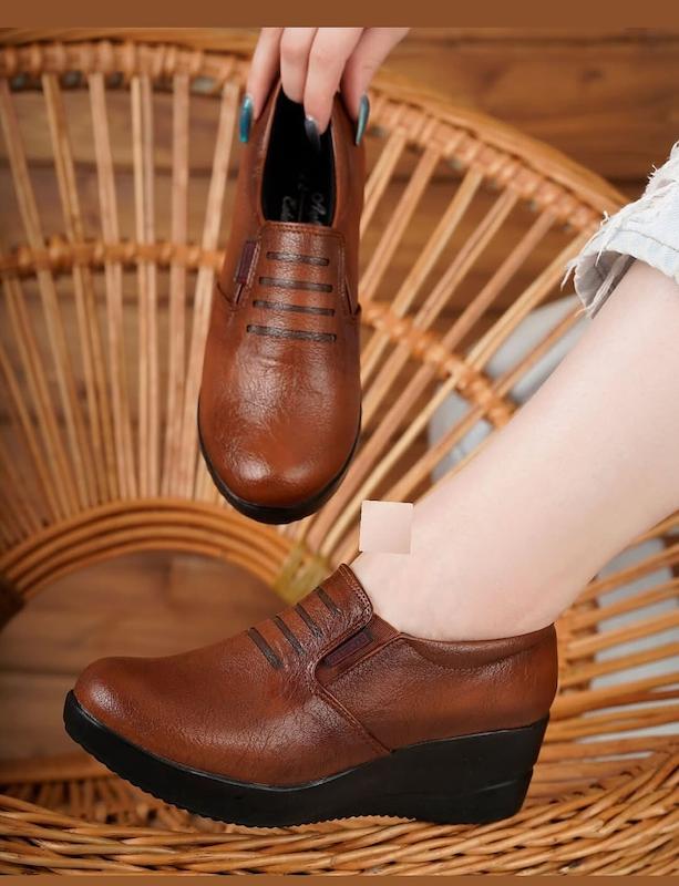 کفش چرمی طبی لژدار-کد 739