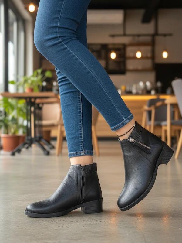 بوت چرم جذاب😍