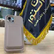 قاب آیفون سیلیکونی با جاکارتی مگ سیفدار موکا