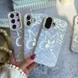 کاور آیفون فانتزی طرح پروانه بی نهایت نگین دار رنگ silver