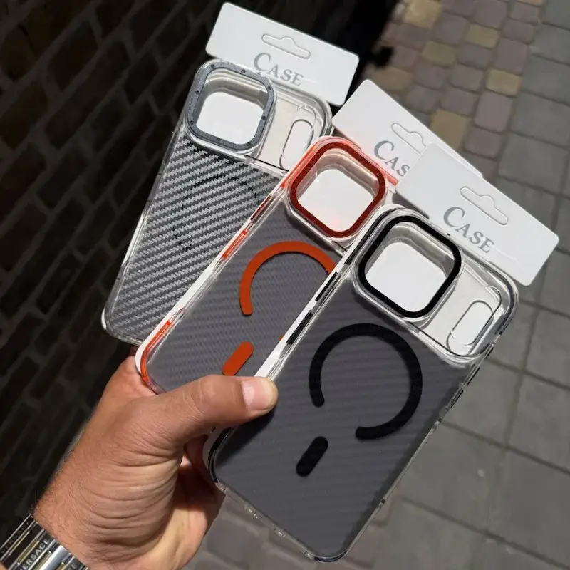 قاب آیفون ساده مگسیف فول کربن K2 VIP 